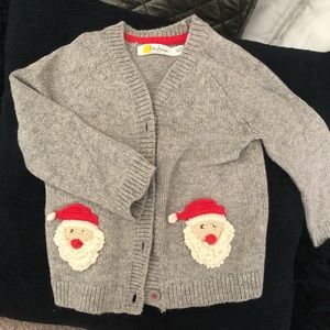 Mini Boden Santa Cardigan.
